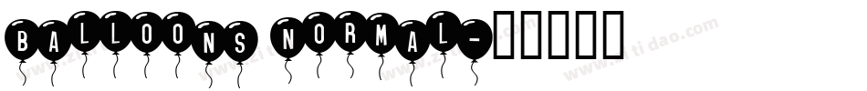 Balloons Normal字体转换
